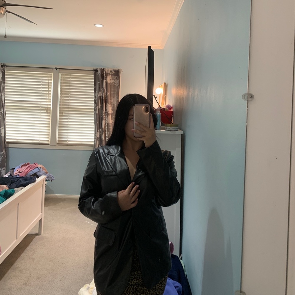 FAUX LEATHER JACKET